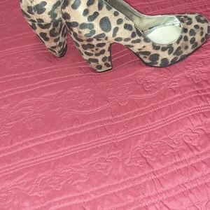 Leopard print heels